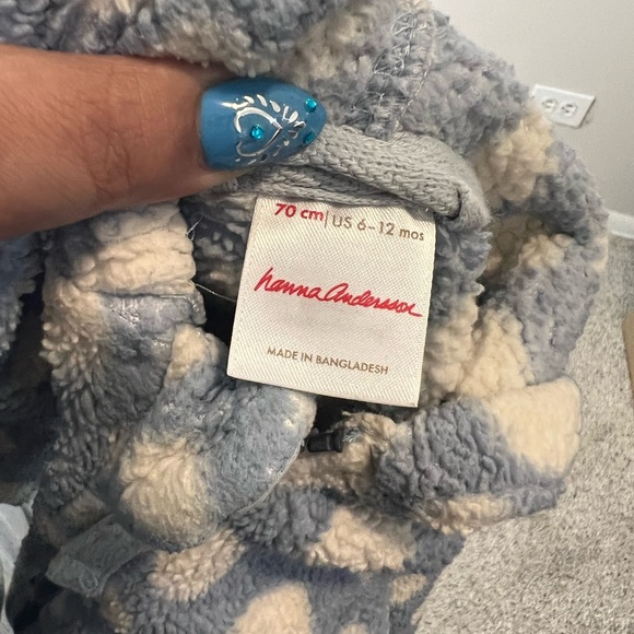 Hannah Anderson Baby Bear Jacket In Recycled Marshmallow - Picture 3 of 5